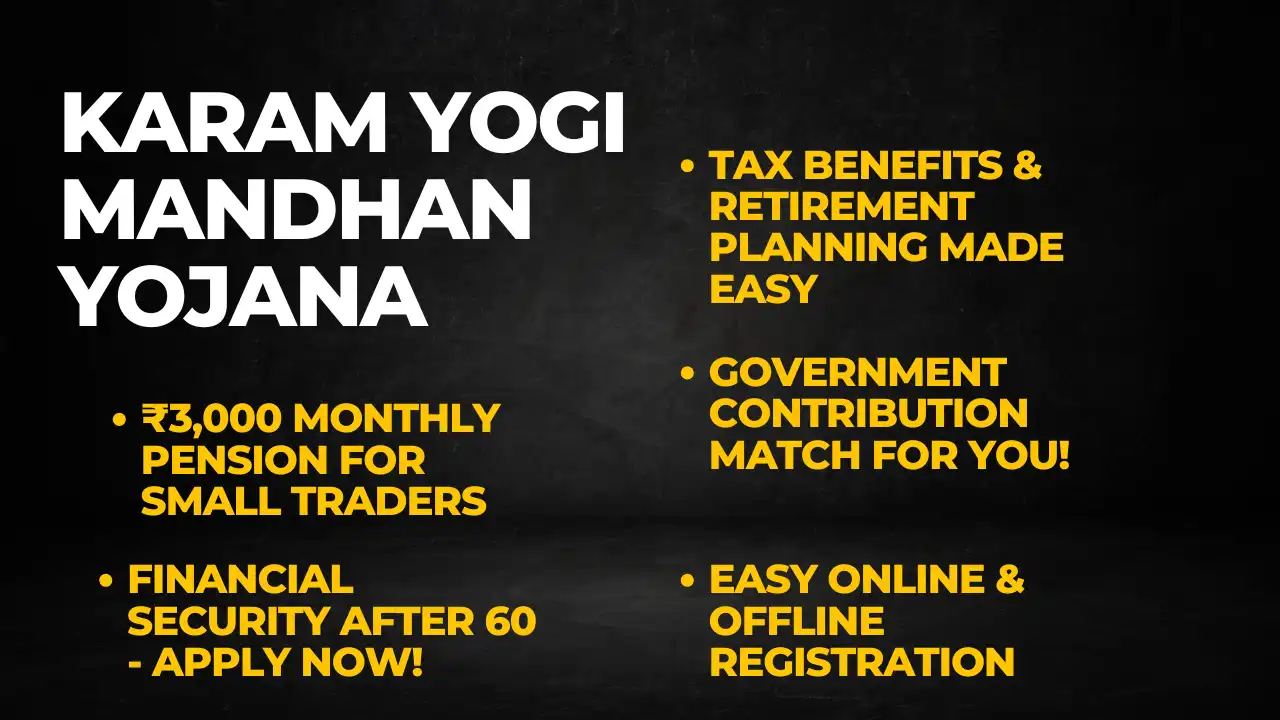promoting Karam Yogi Mandhan Yojana for financial support to small traders and self-employed workers
