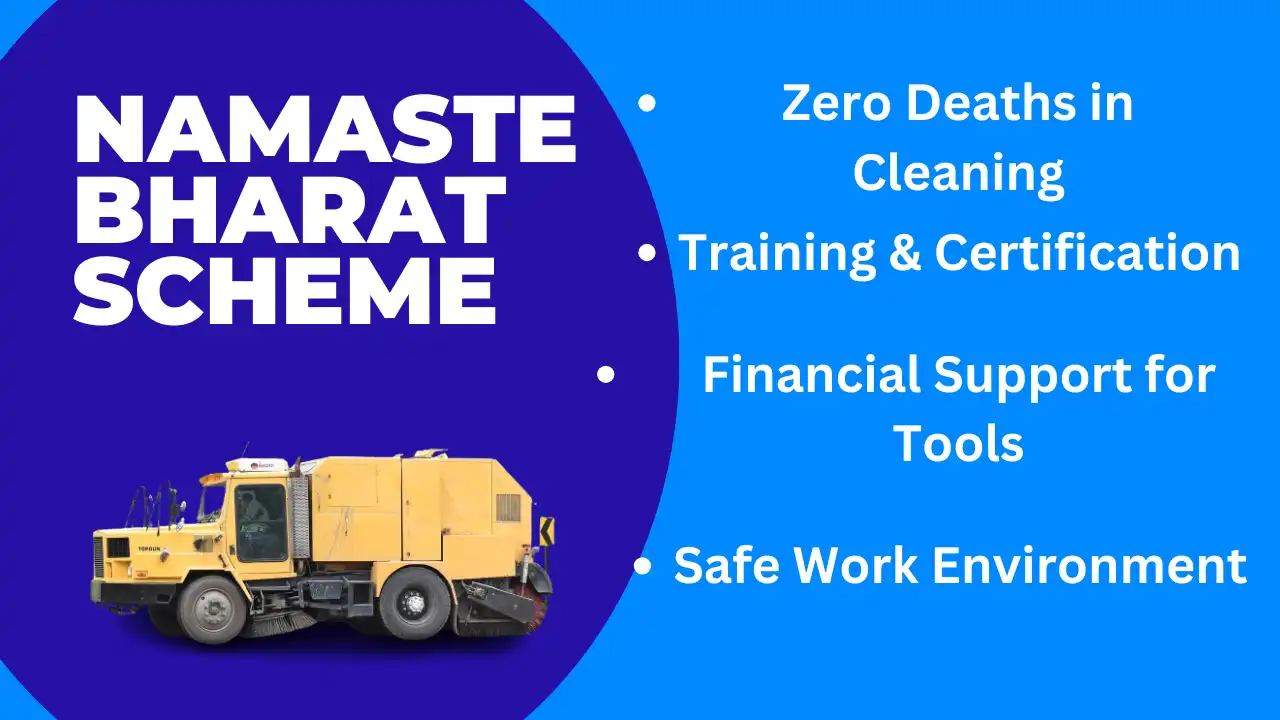 Namaste Bharat Scheme: image with the main points of the scheme mentioned
